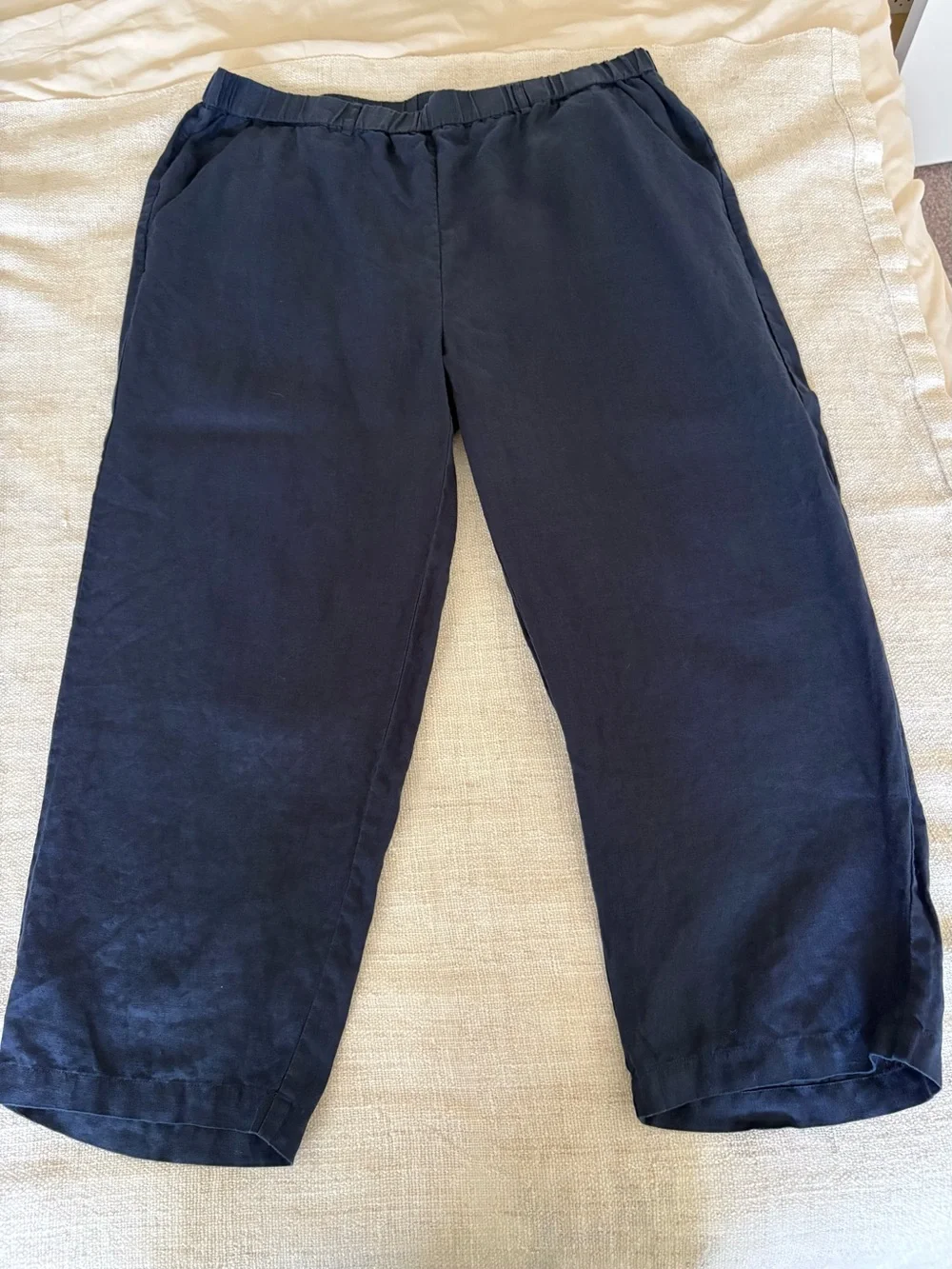Quince 100% Linen Navy Pants Size XL